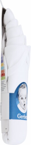 Gerber® Childrenswear Onesies® Short-Sleeve Bodysuit - White - 5 Pack Perspective: left