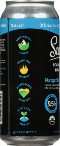 Suzie's® Loaded Organic Margarita Flavored Hard Seltzer Perspective: left