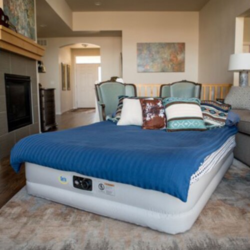 Serta raised air mattress with neverflat ac pump sale