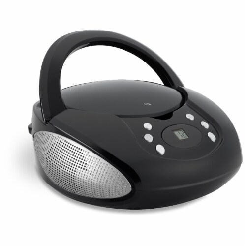 GPX BC112B CD Boombox AM/FM Radio - Black Perspective: left
