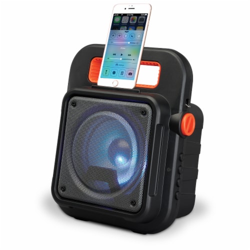 iLive ISB309B Tailgate Bluetooth Speaker - Black/Orange Perspective: left