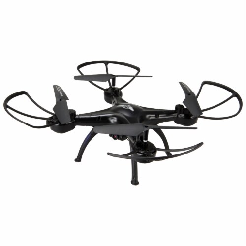 Sky Rider Quadcopter Drone - Black Perspective: left