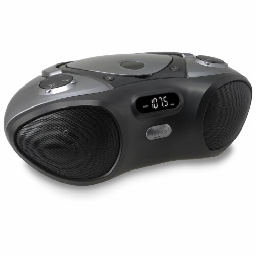iLive Bluetooth Boombox and Radio - Black Perspective: left