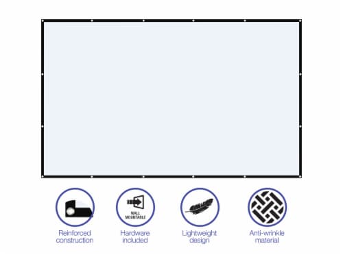 GPX Indoor Projector Screen Perspective: left