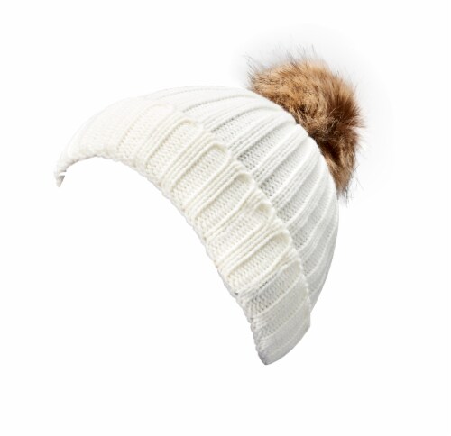 iLive Wireless Music Knit Beanie with Pom Perspective: left