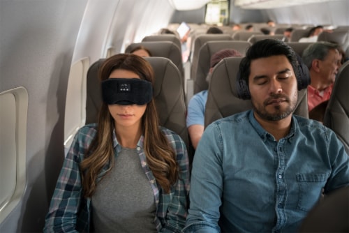 iLive IAHB31B Bluetooth Sleep Mask Headphones Perspective: left
