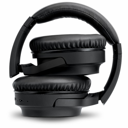 iLive Noise Cancelling Wireless Headphones - Black Perspective: left