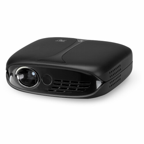 GPX PJ809B Micro Portable Projector with Rechargeable Battery - Black Perspective: left