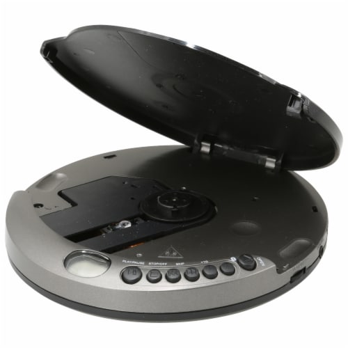 GPX Portable CD Player with Bluetooth PCB319B - Gray Perspective: left