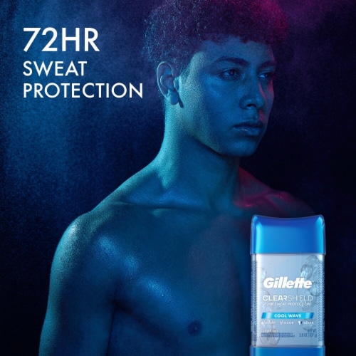 Gillette® Cool Wave Clear Gel Men's Antiperspirant Deodorant Perspective: left