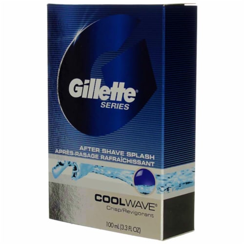 Gillette Series After Shave Splash, Cool Wave, 3.3 fl oz Perspective: left