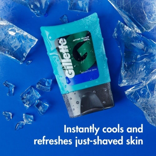 Gillette Series Men's Light Fragrance Sensitive After Shave Gel Perspective: left