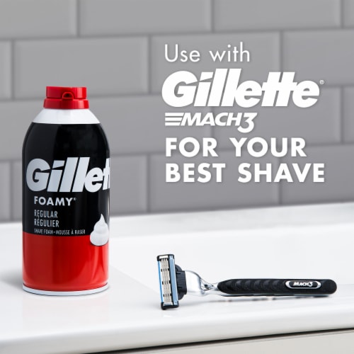Gillette Foamy Classic Men's Original Signature Scent Shave Foam Perspective: left