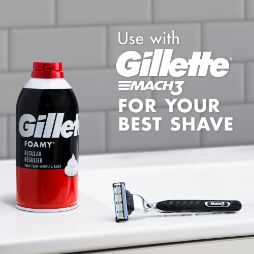 Gillette Foamy Classic Original Scent Shave Foam Perspective: left