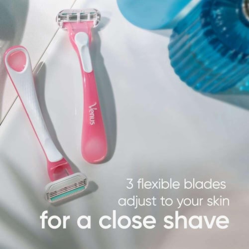Gillette Venus Sensitive Women's Disposable Razor Perspective: left