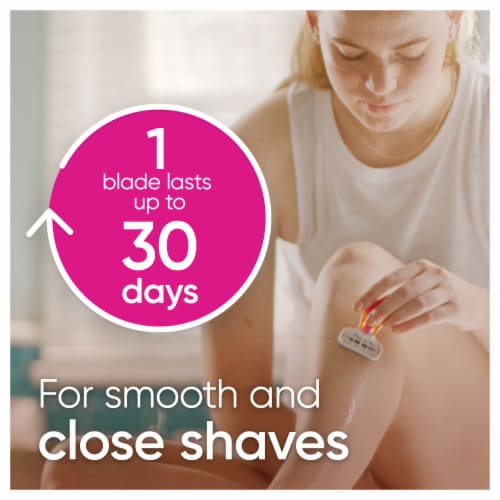 Gillette® Venus Embrace Snap On-the-Go 5-Blade Razor Perspective: left