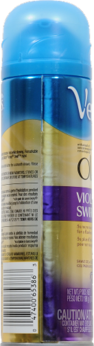 Gillette Venus & Olay Violet Swirl Shave Gel Perspective: left