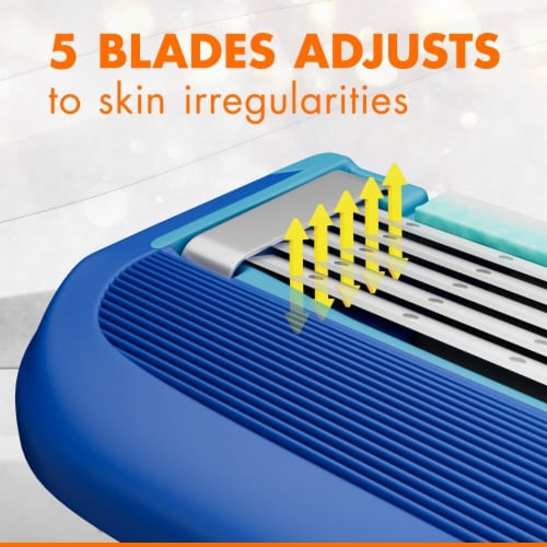 Gillette Sensor5 Men's Disposable Razors Perspective: left