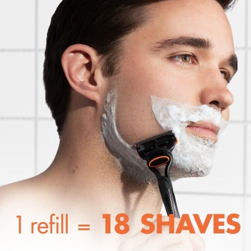 Gillette Fusion5 Men's 5-Blade Razors Handle and Blade Refill Cartridges Perspective: left