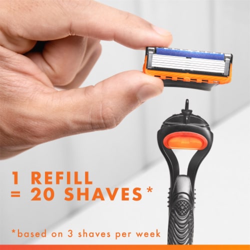 Gillette Fusion5 Razor Refills for Men, Precision Trimmer, 5-Blade Razor Blades for Close Shave Perspective: left