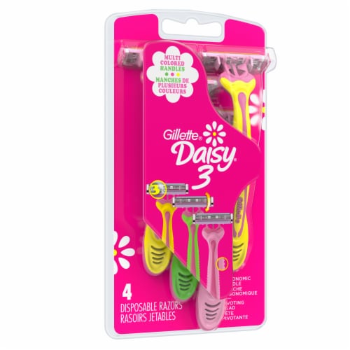 Gillette® Daisy3® Women's Disposable Razors Multicolor Perspective: left