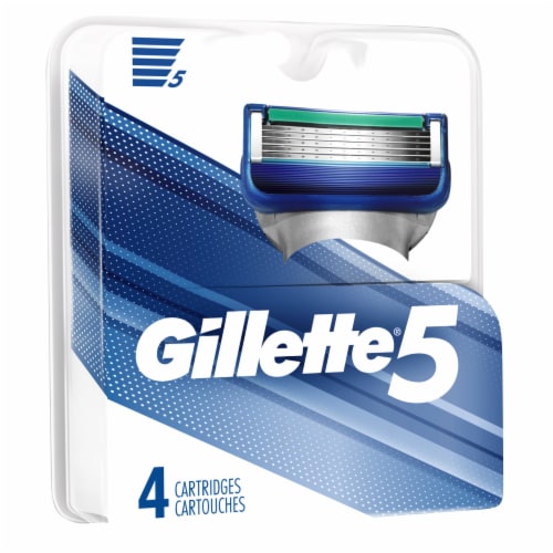 Gillette® 5 Refill Cartridges Perspective: left