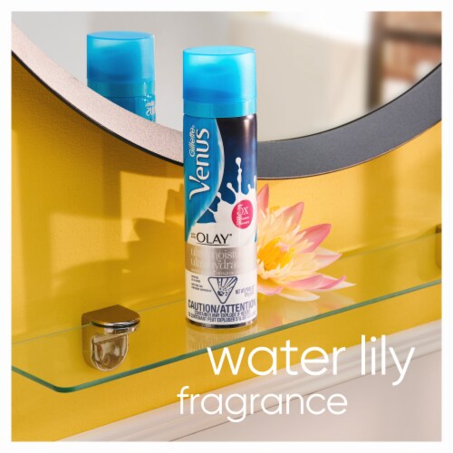 Gillette Venus with Olay UltraMoisture Water Lily Kiss Women's Shave Gel Perspective: left
