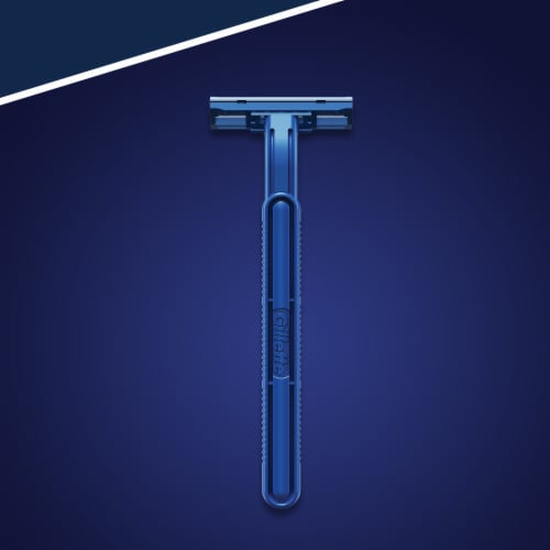 Gillette Sensor2 Men's Lubrastrip Fixed Head 2-Blade Disposable Razors Perspective: left