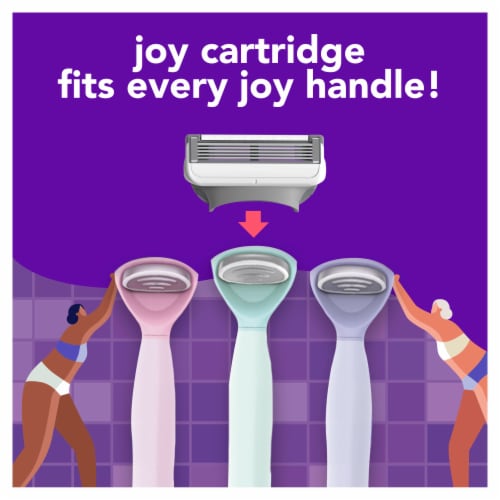 Joy The Refills Razor Blade Refills Perspective: left