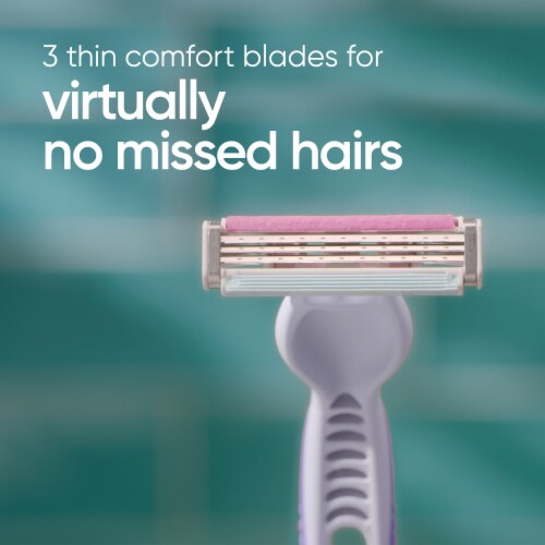 Gillette Venus Simply 3 Colors Disposable Razors Perspective: left