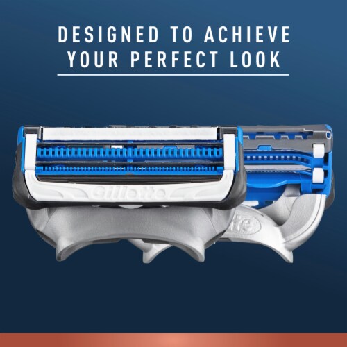 King C. Gillette Neck Razor Blade Cartridges Perspective: left
