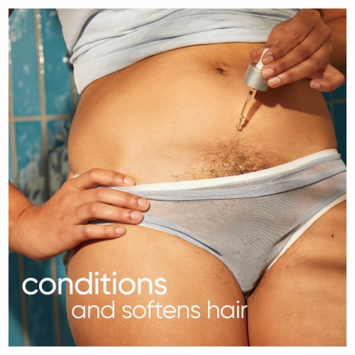 Gillette Venus for Pubic Hair and Skin Softening Oil Perspective: left