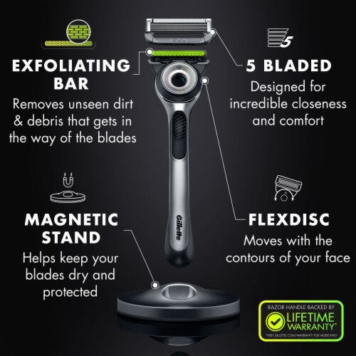 Gillette Labs with Exfoliating Bar Razors and Blade Refills Perspective: left