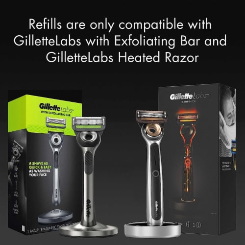 GilletteLabs by Gillette Razor Blade Refill Cartridges Perspective: left