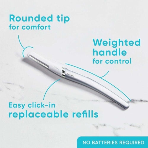 Gillette Venus for Facial Hair & Skin Facial Razor Exfoliating Dermaplaning Tool with Refills Perspective: left