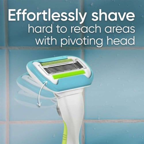 Venus Extra Smooth Women's Razor Handle + Refills Value Pack Perspective: left