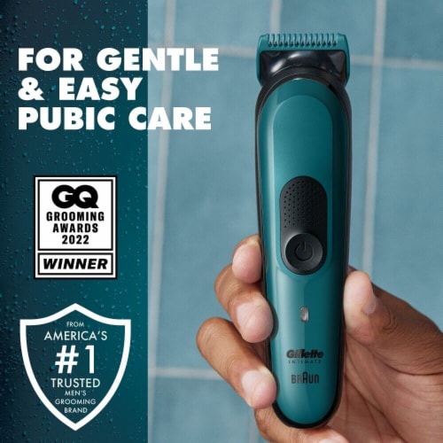 Gillette Intimate Men's Cordless Waterproof i3 Pubic Hair Trimmer Perspective: left