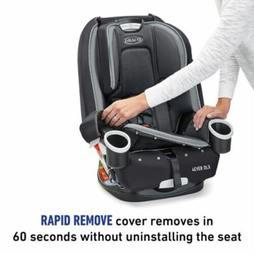 Graco® 4Ever® DLX 4-in-1 Convertible Car Seat - Gray Perspective: left