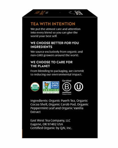 Choice Organics™ Cocoa Mint Puerh Tea Bags Perspective: left