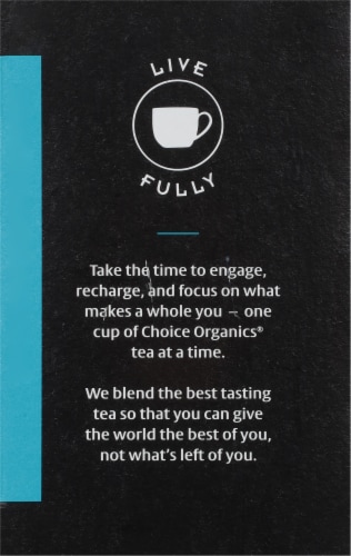 Choice Organics White Elderflower Tea Bags Perspective: left