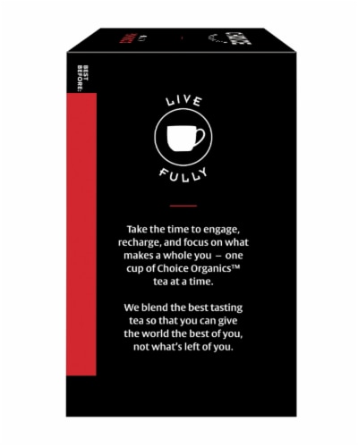 Choice Organics Rooibos Herbal Tea Bags Perspective: left