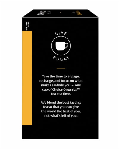 Choice Organics Genmaicha Green Tea Bags Perspective: left