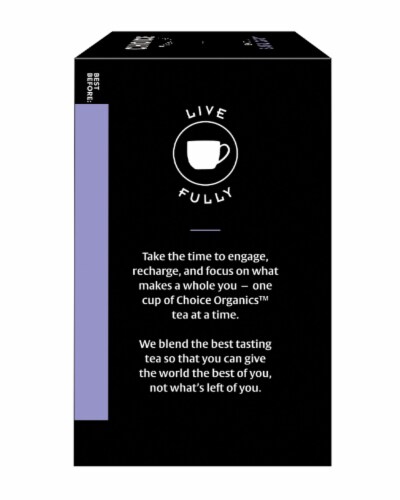 Choice Organics™ Earl Grey Tea Bags Perspective: left