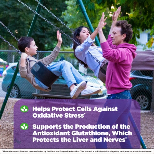 Natrol® Antioxidant Protection Alpha Lipoic Acid (ALA) Capsules Perspective: left