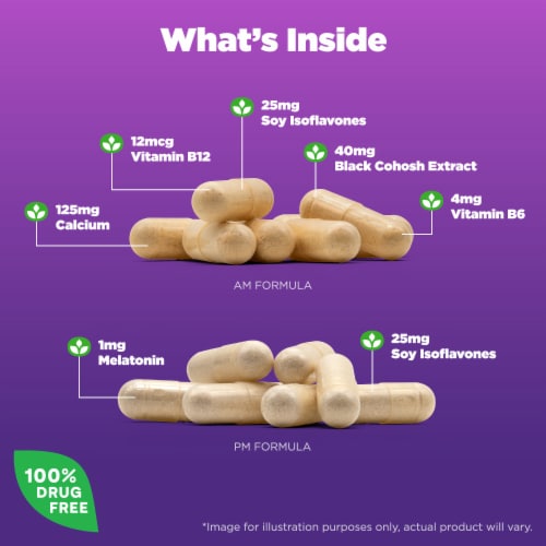 Natrol Complete Balance for Menopause Capsules Perspective: left