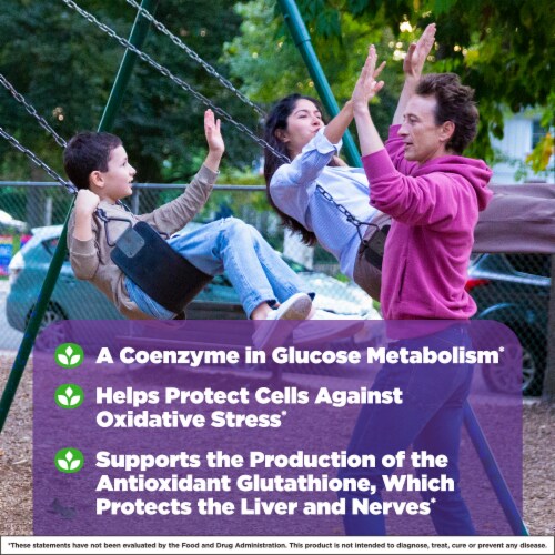 Natrol® Antioxidant Protection Alpha Lipoic Acid (ALA) Capsules Perspective: left