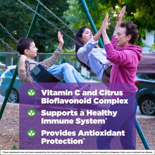 Natrol® Immune Health Easy-C® Vitamin C and Bioflavonoid Capsules Perspective: left