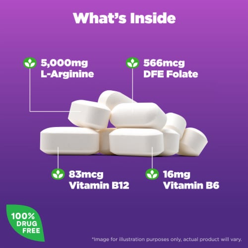 Natrol® Men's Health LArginine Tablets Perspective: left