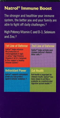 Natrol Immune Boost Capsules Perspective: left