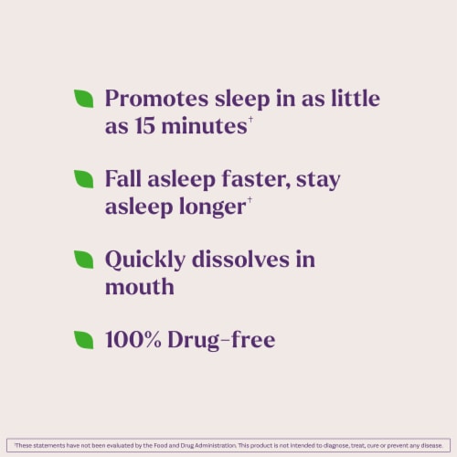 Natrol® Sleep Melatonin Strawberry Fast Dissolve Tablets 1 mg Perspective: left